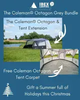 Coleman® Cortes Octagon 8 Tent - Grey Bundle 1