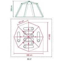 Coleman® Cortes Octagon 8 Tent - Orange