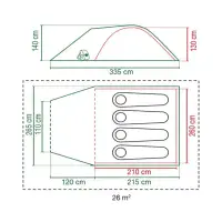 Coleman® Darwin Summer 4 Plus Tent