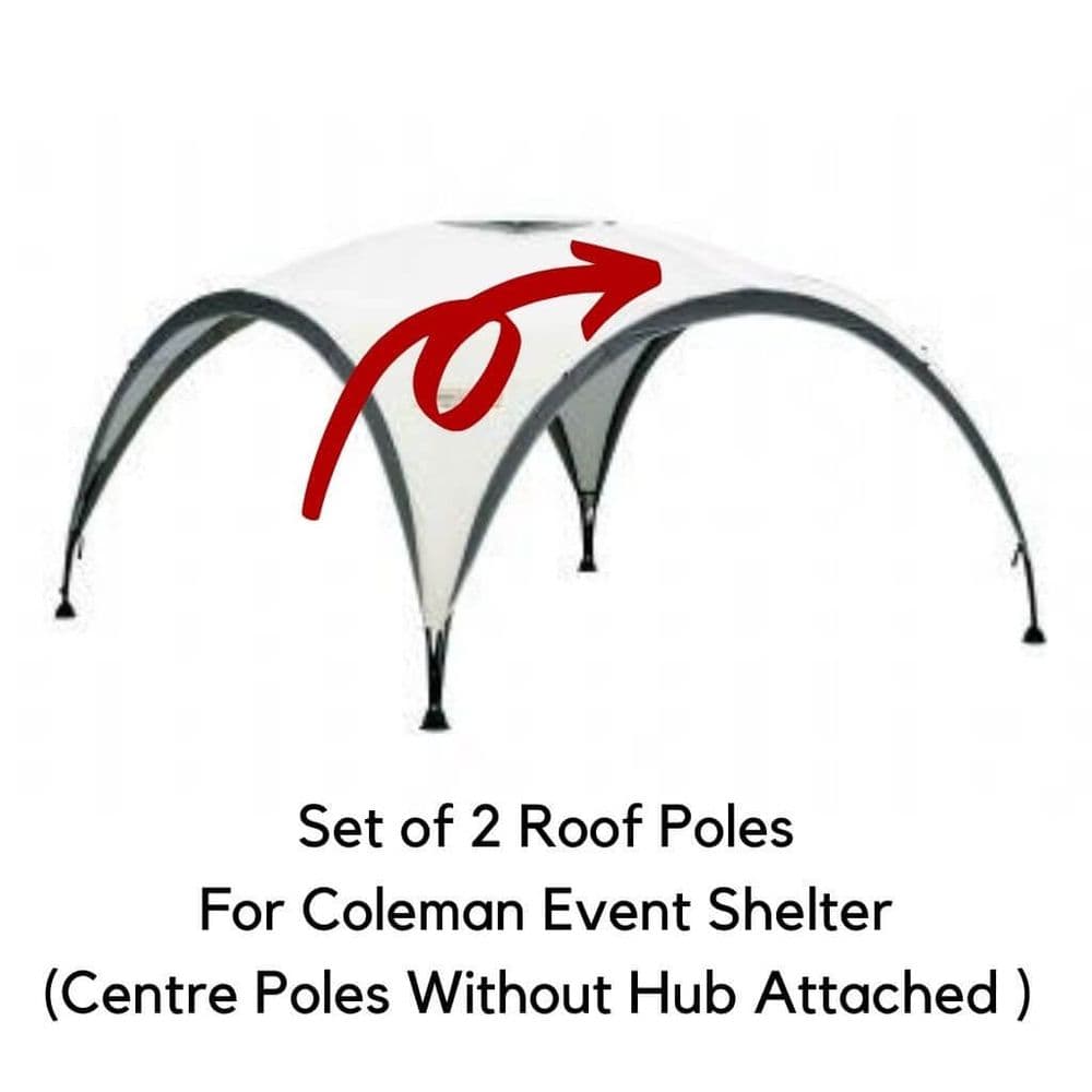 Coleman Event Shelter L 3.65 x 3.65 m Roof Poles (Without Hub)