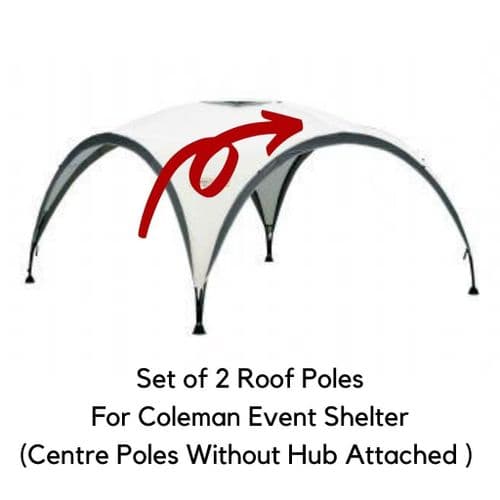 Coleman Event Shelter L 3.65 x 3.65 m Roof Poles (Without Hub)