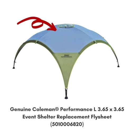 Coleman® Event Shelter Performance 3.65 x 3.65 L Replacement Flysheet (5010006820)