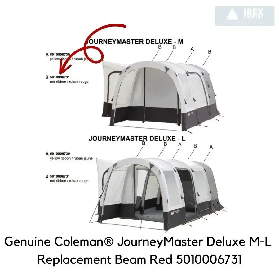 Coleman® Journeymaster DLX M-L Air Beam Red 5010006731