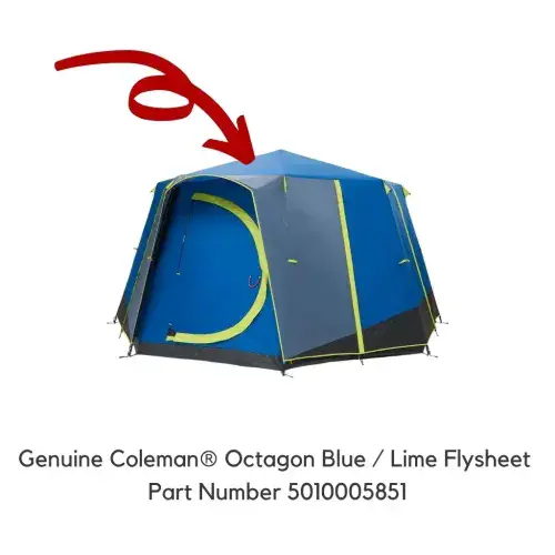 Coleman® Octagon Replacement Flysheet Blue/Lime