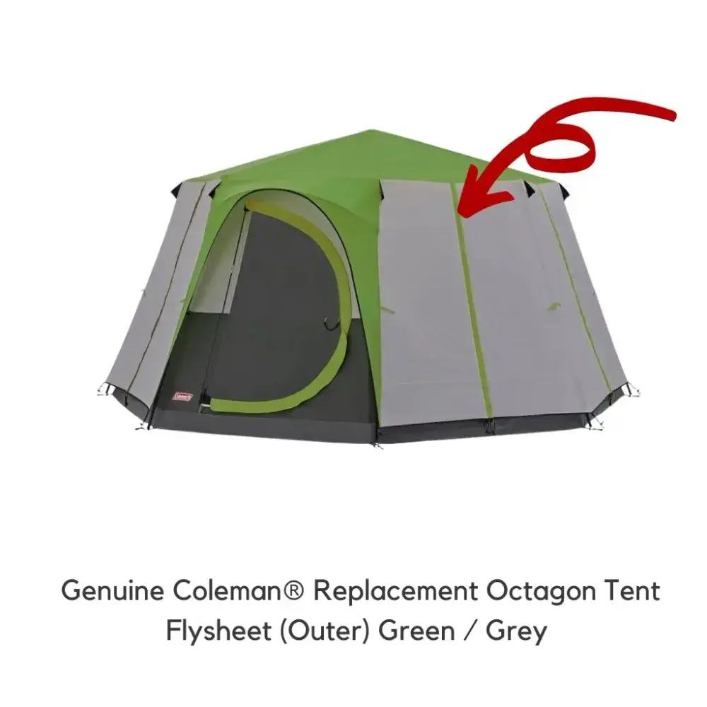 Coleman® Octagon Replacement Flysheet Green/Grey