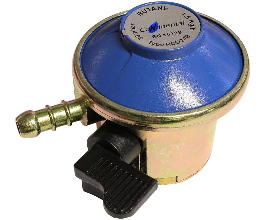 Continental RC020B 20mm Clip On Butane Gas Regulator -30Mbar