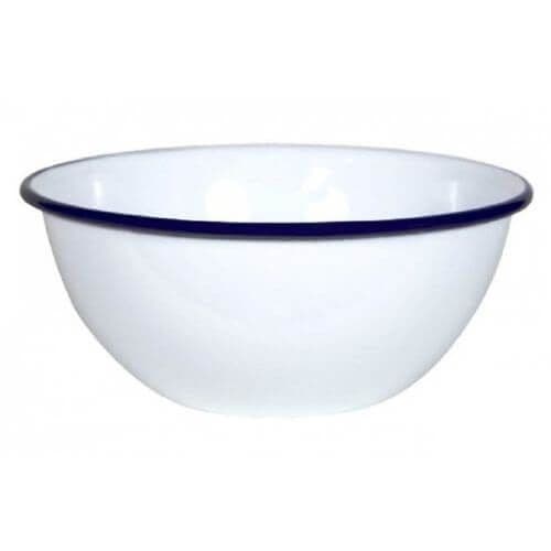 Enamel Bowl 16cm Blue and White