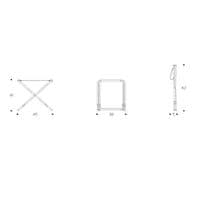 Lafuma Camping Stool LFM1443  ALU PI Batyline® Iso Ocean 9871