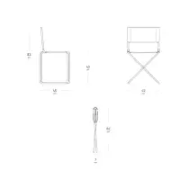 Lafuma  Compact Folding Chair CNO  LFM1249_9711 Batyline® Iso Bleu Ceil