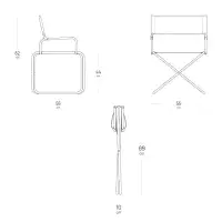 Lafuma Directors Chair FGX XL LFM1436 Siegle (Beige)