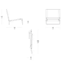 Lafuma Low Chair CB II LFM5162  Batyline® Iso  Moss