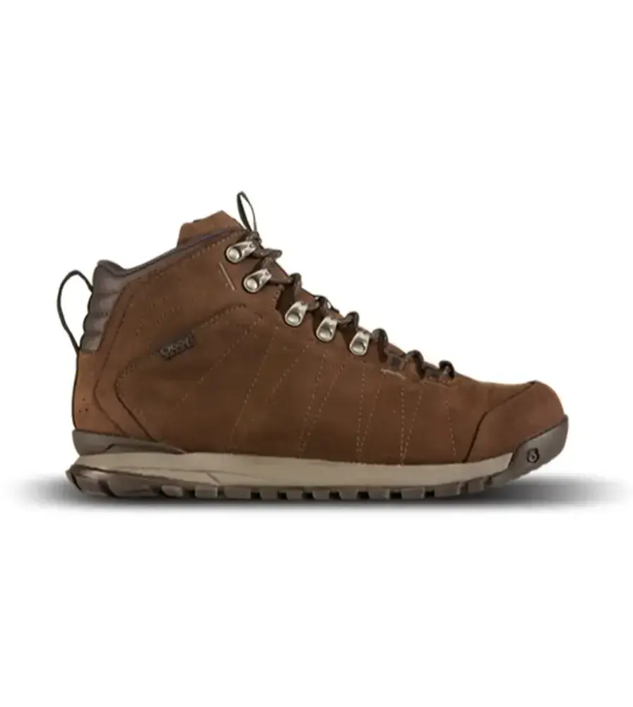 Oboz Mens Bozeman Mid Leather B-Dry Waterproof Dark Earth 10