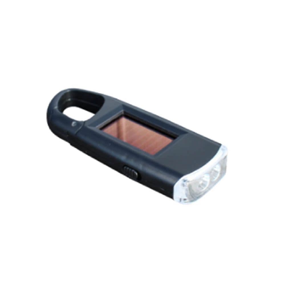 POWERplus Viper Solar Carabiner 2 LED Torch