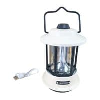 Retro Rechargeable  Camping Lantern & Powerbank Cream