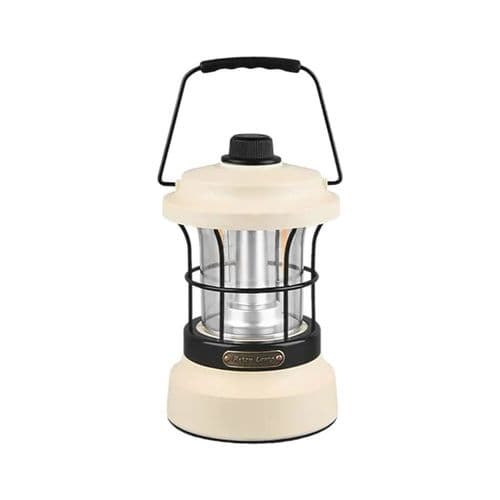 Retro Rechargeable Camping Lantern  Tungsten & Powerbank