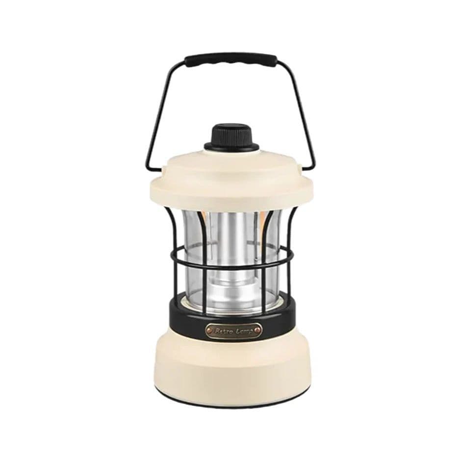 Retro Rechargeable Camping Lantern Tungsten & Powerbank