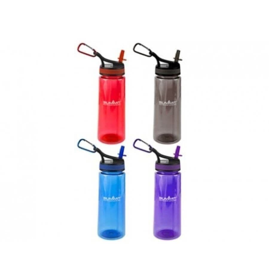 Summit 700ml Drinks Bottle Carabiner & Sports Lid BPA Free