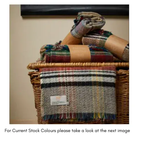 Tweedmill Textiles 100% Recycled Wool Picnic Rug 120 x 150cm