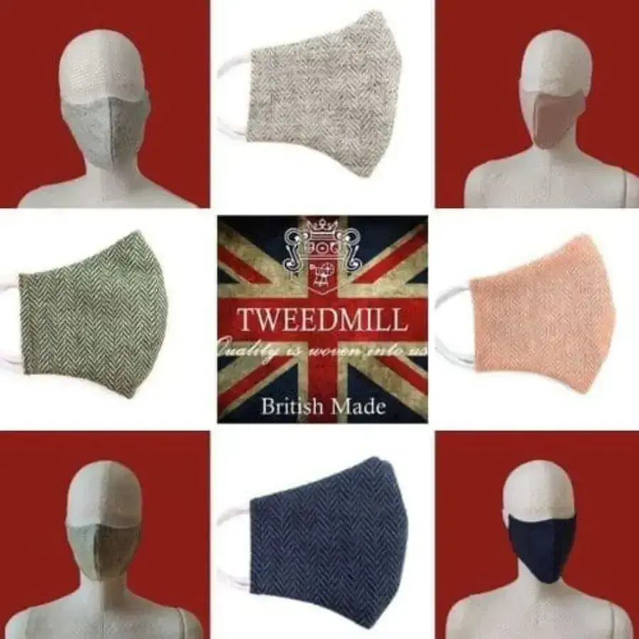 Tweedmill Textiles Cotton Tweed Face Mask