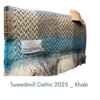 Tweedmill Textiles Recycled All Wool Celtic Weave Check Throw