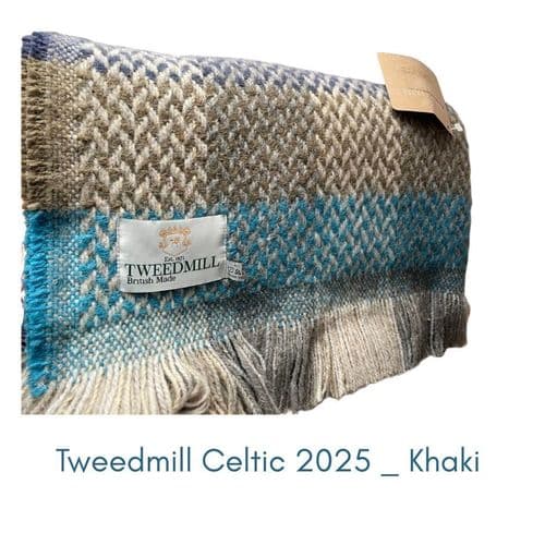 Tweedmill Textiles Recycled All Wool Celtic Weave Check Throw