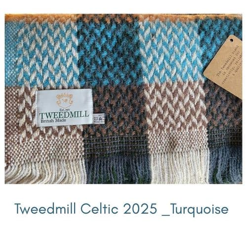 Tweedmill Textiles Recycled All Wool Celtic Weave Check Throw