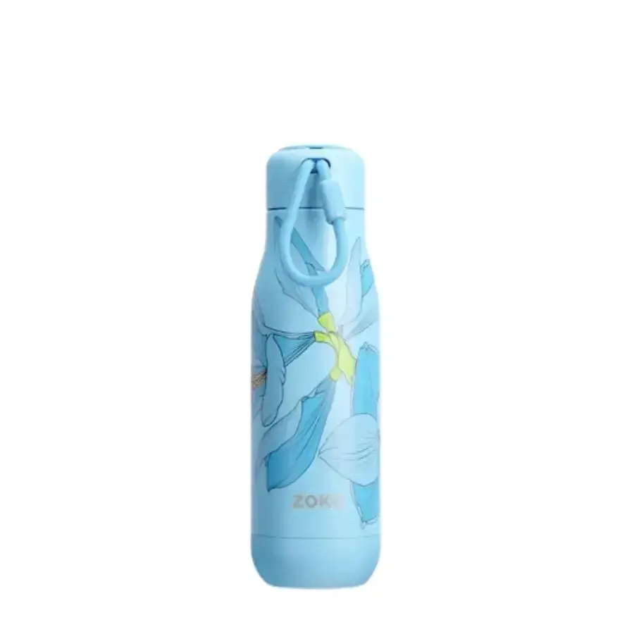 Zoku Stainless Steel Bottle Sky Lily 0.5L