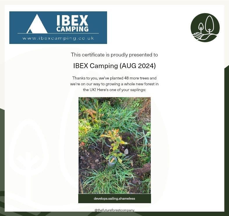 IBEX Camping Tree  Sponsorship August 2024
