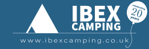 IBEX Camping 20th Birthday Logo