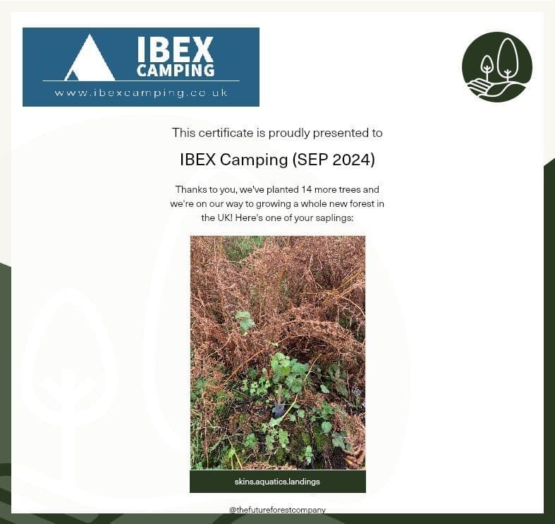 IBEX Camping Tree  Sponsorship September  2024