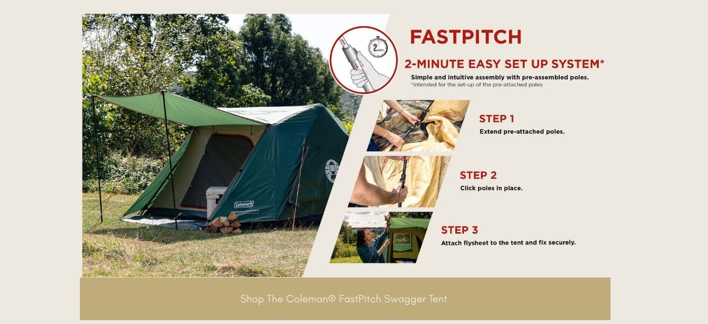 Shop The Coleman Fastpitch Swagger Tent @ IBEX Camping