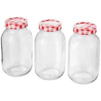 1lt Set if 3 Preserving Jars