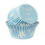Baked With Love Foil Lined Cupcake Cases: Snowflakes (pack of 25)