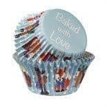 Baked With Love Foil Lined Cupcake Cases: Winter Friends (pack of 25)