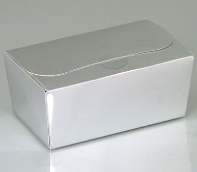 Ballotin Box 375g: Shiny Silver