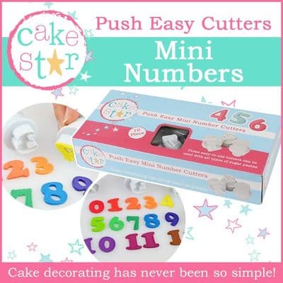 Cake Star Push Easy Alphabet & Numbers Cutters