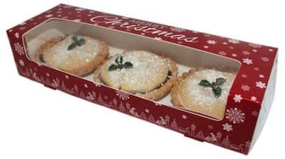 Christmas Mince Pie/Cookie Box, double stack, (Single)