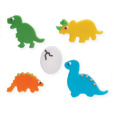 Creative Party Edible Decorations: Baby Dinosaurs (pack of 5)