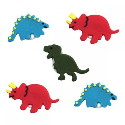 Creative Party Edible Decorations: Dinosaurs (pack of 5)