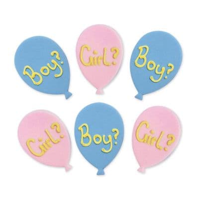 Creative Party Edible Decorations: Gender Reveal Balloons