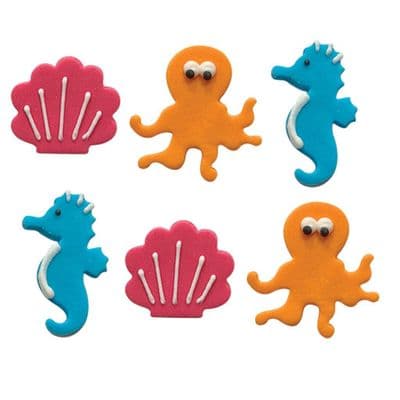 Creative Party Edible Decorations: Ocean Splendour (pack of 6)