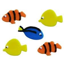 Creative Party Edible Decorations: Tropical Fish (pack of 5)