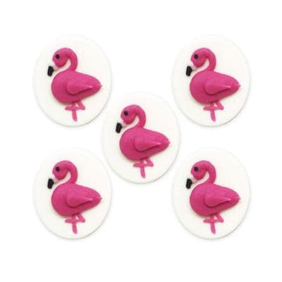 Creative Party Edible Decorations: Tropical Flamingo (pack of 5)