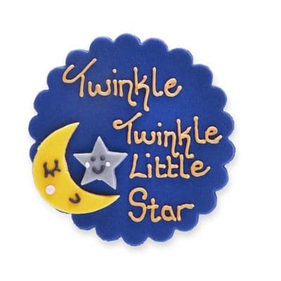 Creative Party Sugarcraft Plaque: Twinkle Twinkle Little Star