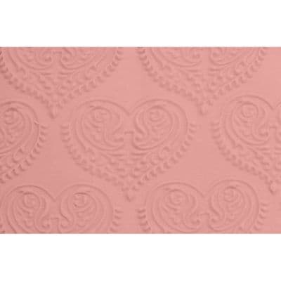 FMM Embossed Rolling Pin: Paisley Heart