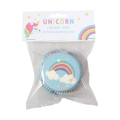 Foil Lined Muffin Cases: Unicorns (pack of 24)