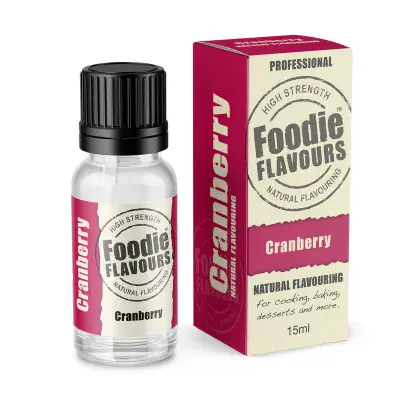 Foodie Flavours Natural Flavouring 15ml: Cranberry B.B. Dec.21