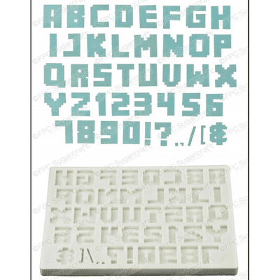 FPC Mould: Alphabet (Pixel Script)