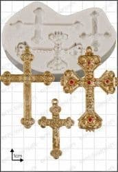 FPC Sugarcraft Mould: Crosses Large