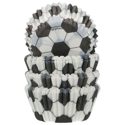 Funcakes Mini Baking  Cases: Football  (pack of 100)